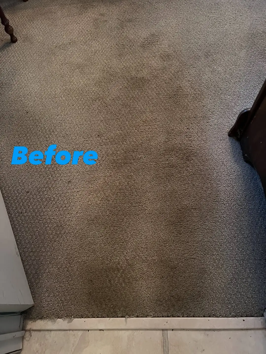 Carpet before cleaning